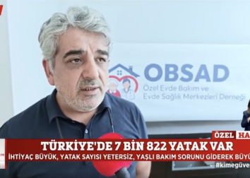 Dernek Başkanımız Dr. Nesip Beki Evde Bakım Konusundaki Sorunları ve Çözümleri Anlatıyor.