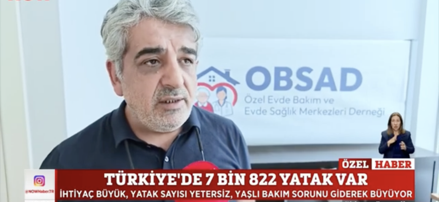 Yönetim Kurulu Başkanımız Dr. Nesip Beki NOW TV'ye Evde Bakımda Yaşanan Zorlukları Aktardı.